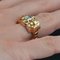 French Diamond Tank Ring in 18K Yellow Gold, 1950s 9