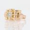 French Diamond Tank Ring in 18K Yellow Gold, 1950s, Image 6