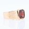 Engraved Ring in 18K Rose Gold with Garnet, 1900s, Image 9