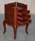 Chinese Chinoiserie Red Lacquer Three Drawer Bedside Tables, Set of 2 20