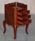 Chinese Chinoiserie Red Lacquer Three Drawer Bedside Tables, Set of 2, Image 20