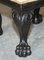 Antique Late 19th Century Victorian Ebonised Footstool With Lions Paw Feet, Image 8