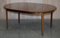 Mesa de comedor extensible danesa Mid-Century moderna de madera dura de CJ Rosengaard, Imagen 11