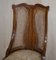 Art Deco Walnut & Hardwood Bergere Side Chairs, Set of 2 4