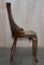 Art Deco Walnut & Hardwood Bergere Side Chairs, Set of 2 11
