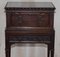 Victorian Carved Mahogany Chippendale Side Table with Cutlery from Maple & Co 4
