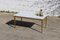 Vintage French Marble & Brass Coffee Table 1