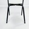 Moderner italienischer Mid-Century Stuhl aus weißem Leder & schwarzem Metall, 1980er 15