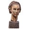 Cabeza de mujer, policromada esculpida, Imagen 1