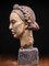 Tête de Femme, Sculptée Polychrome 5