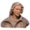 Busto masculino, policromo esculpido, Imagen 1
