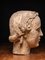 Cabeza de mujer, policromada esculpida, Imagen 2