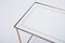Hollywood Regency Brass and Glass Nesting Tables in the Style of Maison Jansen, Set of 3 18