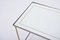 Hollywood Regency Brass and Glass Nesting Tables in the Style of Maison Jansen, Set of 3, Image 18