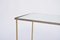 Hollywood Regency Brass and Glass Nesting Tables in the Style of Maison Jansen, Set of 3 15