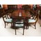 Antique Victorian Dining Table in Mahogany with Chairs, Set of 13, Image 2