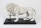 Composite Sculptures of Medici Lions in Marble, Set of 2, Image 6