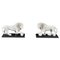 Composite Sculptures of Medici Lions in Marble, Set of 2, Image 1