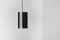 Black and White Metal Pendant Lamp by Jan Hoogervorst for Anvia, 1960s 5