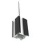 Black and White Metal Pendant Lamp by Jan Hoogervorst for Anvia, 1960s, Image 1