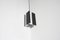 Black and White Metal Pendant Lamp by Jan Hoogervorst for Anvia, 1960s 4