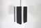 Black and White Metal Pendant Lamp by Jan Hoogervorst for Anvia, 1960s 2