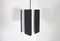 Black and White Metal Pendant Lamp by Jan Hoogervorst for Anvia, 1960s, Image 2