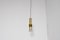Brass Pendant Lamps with Solid Glass Lenses by Alvar Aalto, Netherlands, 1970s, Set of 2 4