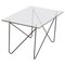 Mid-Century Metal and Glass Table from Airborne, France, 1950s, Image 1