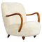 Fauteuil Club Compact en Peau de Mouton, Danemark, 1930s 1