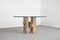Sculptural Willy Ballez Dining Table in Marble and Glass, 1970s 3