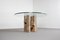 Sculptural Willy Ballez Dining Table in Marble and Glass, 1970s 6