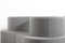 Divano modulare in tessuto grigio di Verner Panton, set di 4, Immagine 7