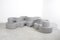 Clover Leaf Sofa mit grauem Stoffbezug von Verner Panton, 4er Set 3