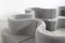 Clover Leaf Sectional Sofa in Grey Fabric by Verner Panton, Set of 4, Image 6