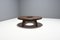 Table Basse Ronde Artisanale en Chêne Massif, France, 1960s 5