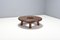 Round French Artisanal Coffee Table in Solid Oak, 1960s 2