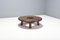 Round French Artisanal Coffee Table in Solid Oak, 1960s, Image 2
