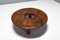 Round French Artisanal Coffee Table in Solid Oak, 1960s 4