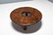 Round French Artisanal Coffee Table in Solid Oak, 1960s, Image 4