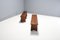 French Artisanal Benches in Solid Elm Wood, 1960s, Set of 2 3