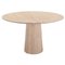 Travertine Dining Table, Italy, 1970s, Image 1