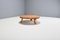 Round French Artisanal Coffee Table in Solid Oak, 1960s, Image 4