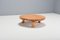 Tavolino da caffè rotondo in legno di quercia massiccio, Francia, anni '60, Immagine 2