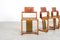 French Teak Wood and Acrylic Glass Chairs, 1960s, Set of 4 6