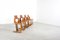 French Teak Wood and Acrylic Glass Chairs, 1960s, Set of 4 2