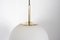 Brass and Opaline Globe Pendant Lamp from Glashütte Limburg 4