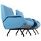 Mid-Century Italian Lounge Chairs in the Style of Marco Zanuso, Set of 2 1