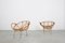 Mid-Century Modern Rattan and Metal Armchairs, 1960s, Set of 2, Image 2