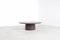 Brutalist Round Coffee Table with a Brown or Green Slate Top, 1970s 6